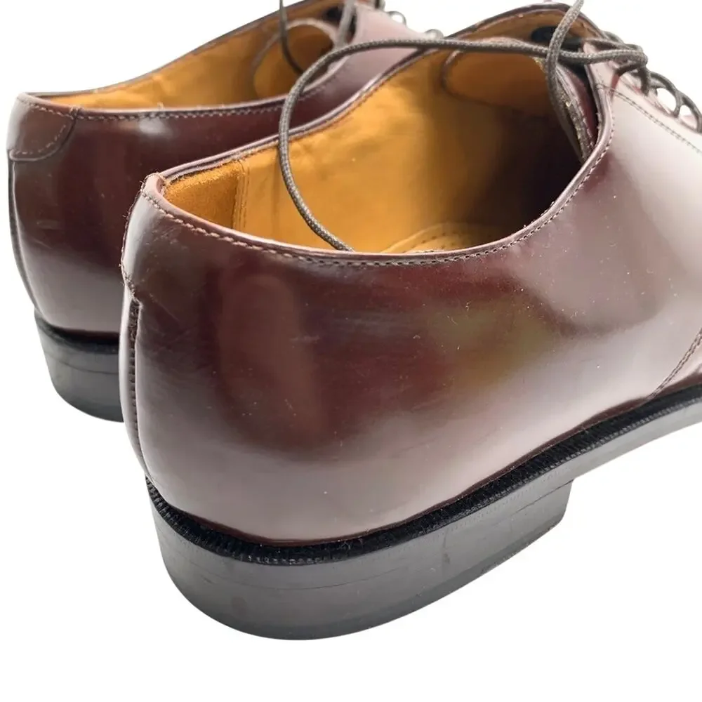 COLE HAAN Brown Genuine Leather Oxford Dress Shoes Business Office Career sz 9 D